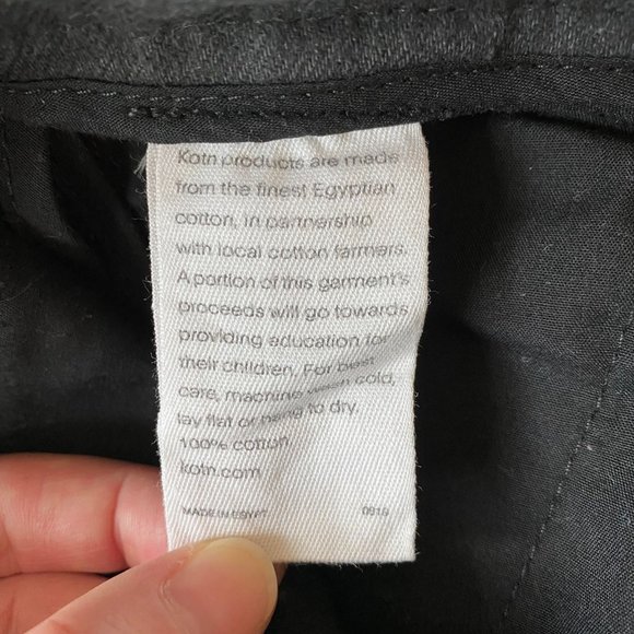 Kotn charcoal high-waist trousers - Picture 4 of 5